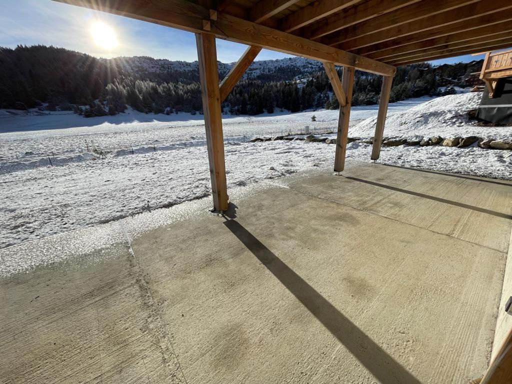 Appartement Lumineux Neuf Dans Bas De Chalet Le Douglas La Joue du Loup Esterno foto
